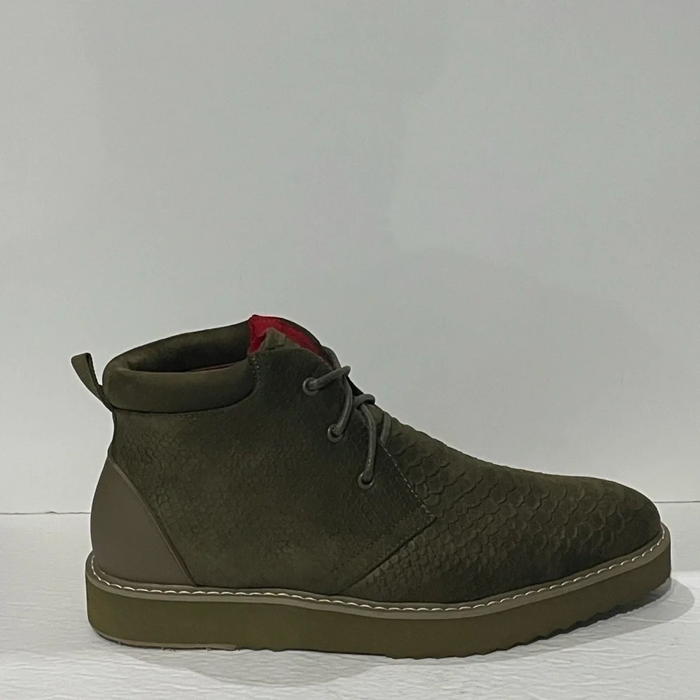 Tayno boot shoes ankle casual Oxford olive thick sole